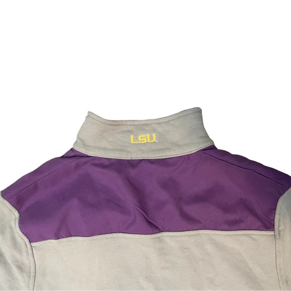 LSU Collegiate Quarter Zip Pullover Jacket - Picture 5 of 10